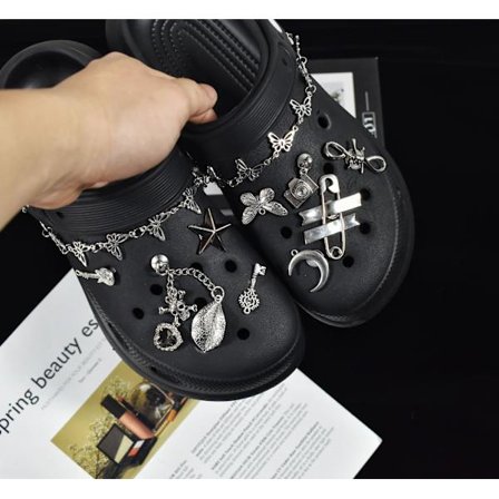 1 sæt skoknap-charms aftagelige DIY-skodekoration