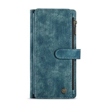 Fodral för Samsung S22 Ultra 247 Blå Plånbok flip multi funktion kort läder