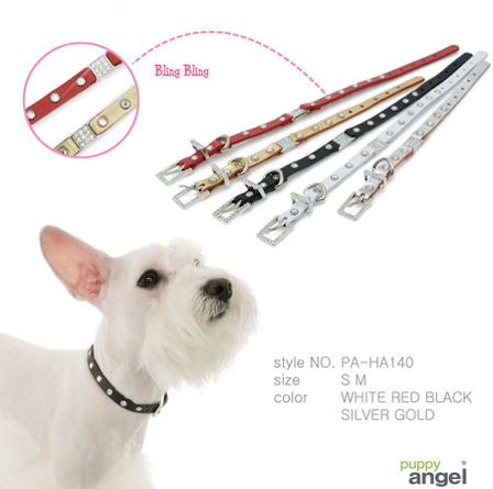 Miami Halsband - Guld (Medium) - Scarfes, Charms & Halsbandssmycken, Draglinor, Läder- & Textilhalsband på Doggie.se
