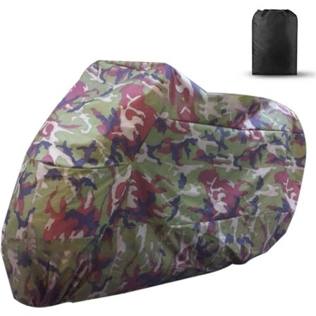 Motorcykelovertræk (XL) Vandtæt Vinter Udendørs Beskyttende Overtræk til Scooter Motorcykel Cykel Grøn Flerfarvet