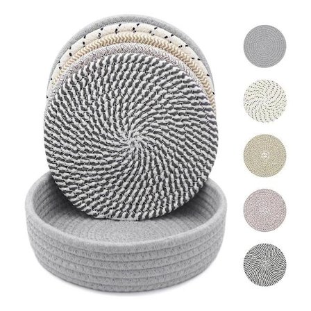 7 tommer bordskånere til varme retter, varme gryder og pander, tyk varmebestandig stor bordskåner, multifunktionelle varmepuder til bord B