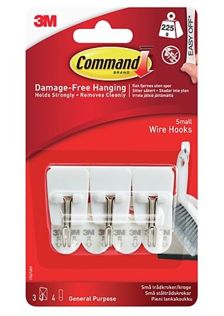 COMMAND TRÅDKROKER 17067 UKN SMÅ HVITE