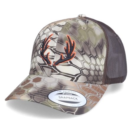 Hunter - Camo trucker Caps - 3D Antlers Highlander Kryptek Brown Trucker @ Hatstore