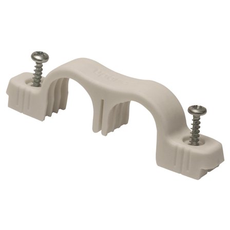 Uponor 1897940V Klammer hvit Dobbelt 25 mm, Installasjon