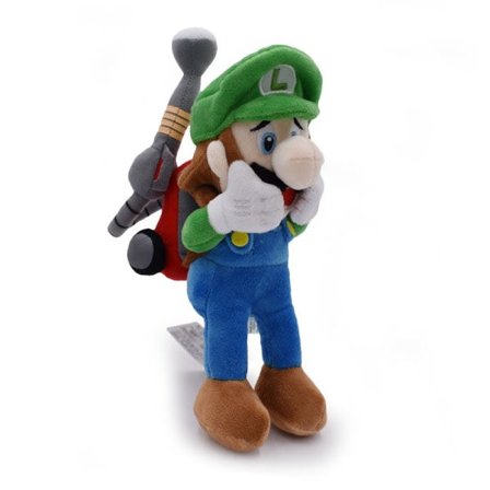 Super Mario Luigi's Mansion 2 Luigi Pehmolelu Nallepehmo Täytetty Eläin 25 cm