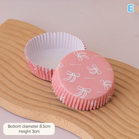 100stk Cupcake Papir Liner Cup Muffinskasse Brett Kakeform Bakin
