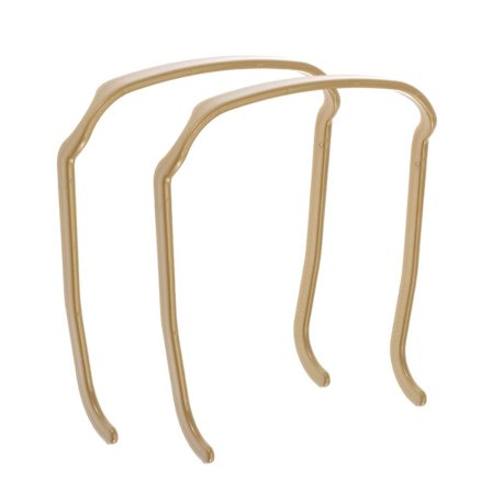 2 KPL Invisible Hair Hoop Paksut kiharat hiusvanteet KULTA