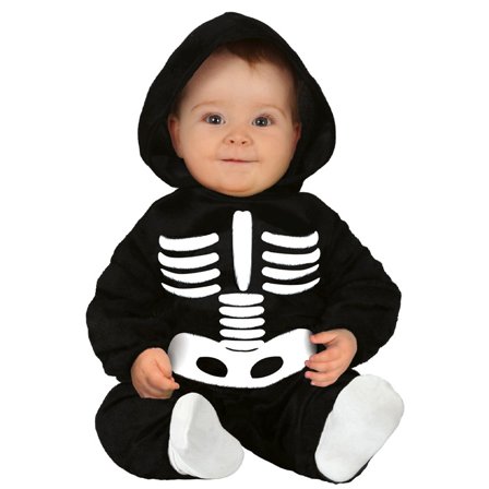 Skelet-babykostume 18-24 måneder