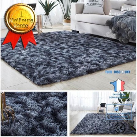 Tapis - TD - Silkeull - 160x230 cm - Mörkgrå - Europeisk stil