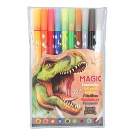 Dino World Magiska Tuschpennor 10-pack