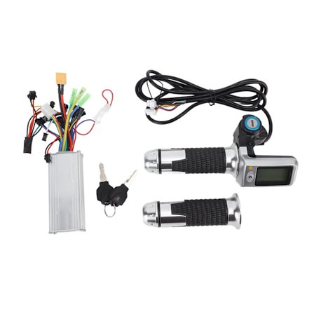 36V 48V 500W Motor Børsteløs Controller og 802 Twist Throttle med LCD Display Elektrisk Cykel Konverteringssæt