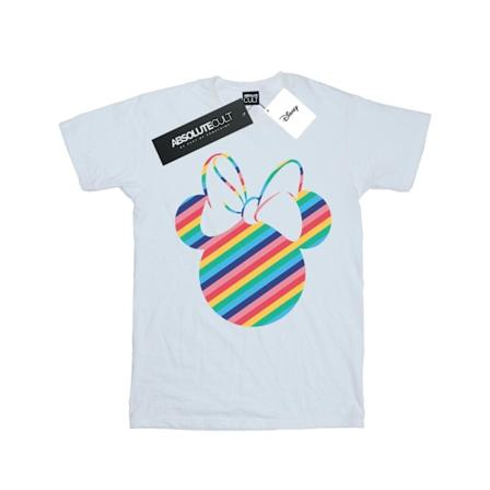 Disney Boys Minnie Mouse Rainbow Face T-Shirt 3-4 år Vit White 3-4 Years