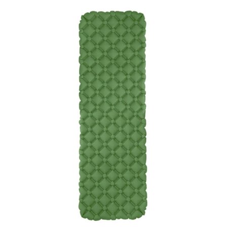 Oppblåsbar Madrasspute Soveposematte ARMY GREEN UTEN