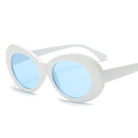 Nya Goggle Kurt Cobain Glasögon Ovala Damsolglasögon Damglasögon Trendiga Vintage Retro Solglasögon UV400 Gafas De Sol