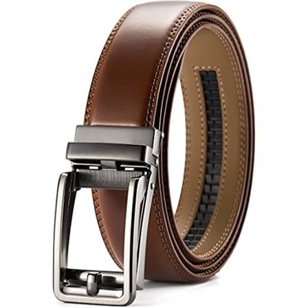 Klikkbelte for menn, Ratchet Dress Belt 1 3/8" med glidende spenne