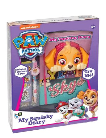 Import for Kids | Paw Patrol My Squishy Diary | 23X5X30.5
