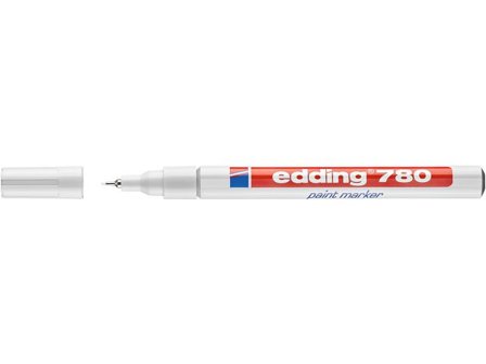 edding Märkpenna 780 Paint Marker 0,8 mm vit - Lyreco - Kontorsmaterial - Pennor - Märkpennor - Rund spets