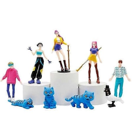 25-26 12 stk/sett Kpop Demon Hunters Actionfigur Leke Derpy Tiger Rumi Mira Zoey Sussy Figur Dukke Anime Samling Gave[D]