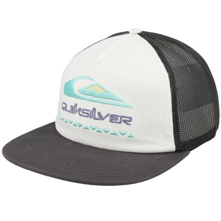 Quiksilver - Vit trucker Keps - Oasis Snow White/Charcoal Trucker @ Hatstore