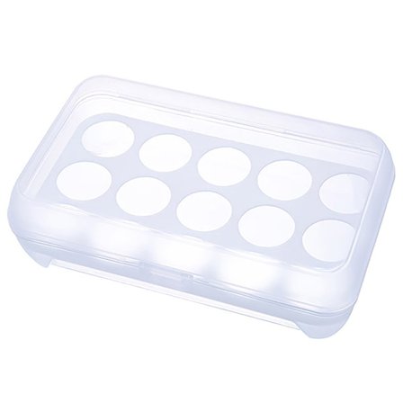 15 Grids Egg Oppbevaringsboks Egg Kartong PP Case Egg Box Tray