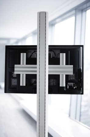 SMS X H Unislide monteringskomponent - for LCD-skjerm - sølv