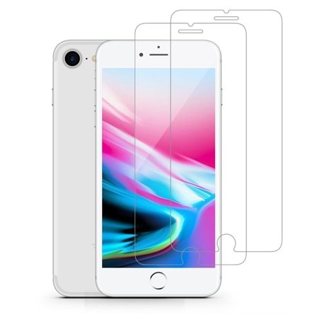 2-Pack härdat glas för iPhone 7 Plus / iPhone 8 Plus