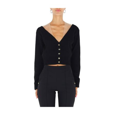 Pinko Cardigan 1G17Ve A02R Sort, Dame Cardigans