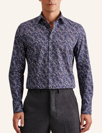 Seidensticker Cityhemden 1/1 Arm - Grey - 38