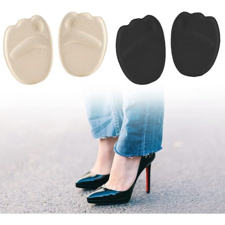 Tåpuder, indlægssåler til reduceret skostørrelse, tåpuder til sko, større størrelse justerbar, passer til de fleste sko, 2 par