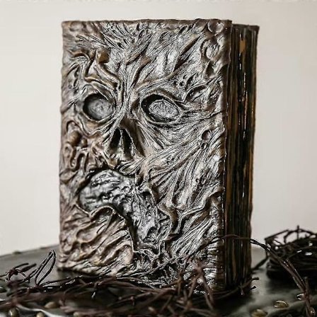 Necronomicon Demon Evil Dead Bog Rekvisit Bog Dekoration Horror Halloween Bog Med Besværgelser Ornament -Sy