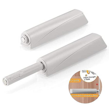 Magnetiske trykklåser for skap 2-pakning Forsenket skap Trykkåpner Trykklås for skuff Tungt trykk