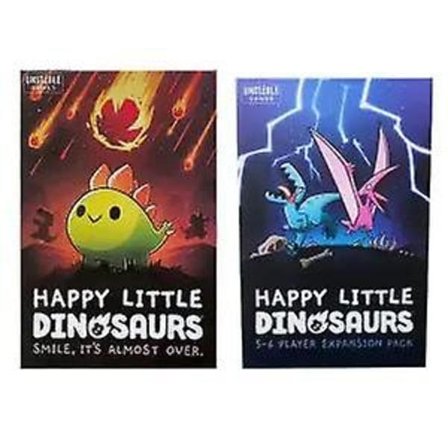 Englanninkielinen versio Happy Little Dinosaurs Happy Little Dinosaur -laajennuslautapeli korttistrategiapeli laajennettu ja perus