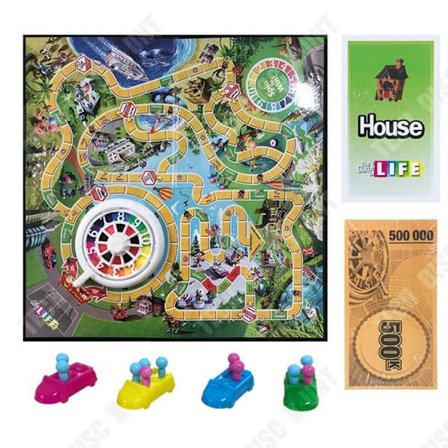 TD Journey of Life kortbrädspel, brädspel, hopfällbara kort, pedagogiska leksaksspel för barn, kortbrädspel