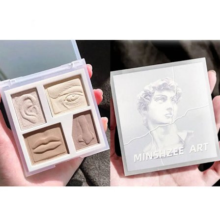 Profesjonell konturpalett langvarig sminkepalett highlighter pudder matt sminkepalett