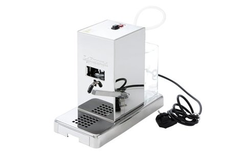 La Piccola espressokone ESE-kapseleille Lucidatura kiiltävä kiillotettu ruostumaton teräs