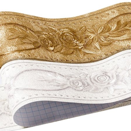 Støbning Tapet Vægkant 3D Flower Floral