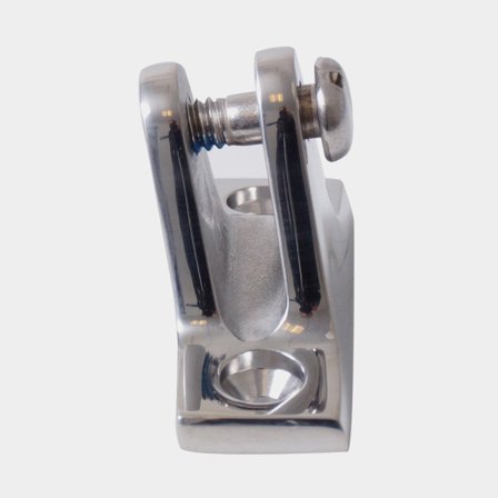 Gaffeldäckbeslag till kapell RF Ø5mm bult, 110o