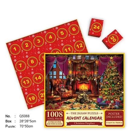 Joulukalenteri P iv Blind Box Puzzle 70 * 50cm S6
