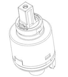 Damixa 0311500 Keramikinsats Space, Badrum