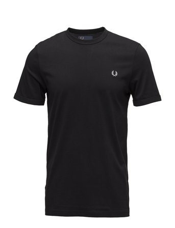 Fred Perry Ringer T-Shirt - Black - XL