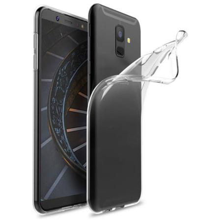 Enfärgat Transparent Mjukt Skal För Samsung Galaxy A6 (2018) Kla Transparent