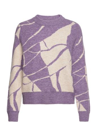 Slrakel Bates Pullover Pullover Lilla Soaked In Luxury*Betinget Tilbud