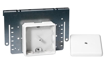 Schneider Electric IMT34096 Koblingsboks U56, hvit Stigeplate, tom, Installasjonsmaterial