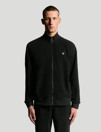 Lyle & Scott Polar Fleece Track Jacket - Black - XXL