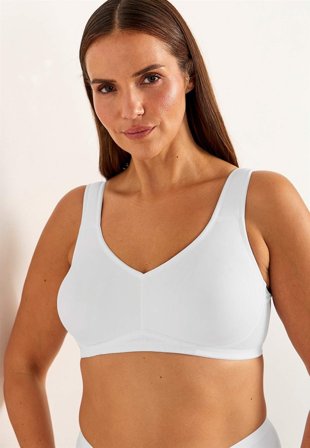 Cellbes of Sweden - Uforet soft BH Ingrid i hvid til damer i størrelse 80B