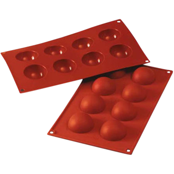 SILIKONFLEX HALVKULER 8 STK.