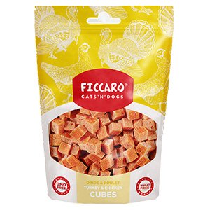 Ficcaro Turkey & Chicken Cubes, 100g