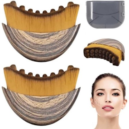 1/2/3 st Ansiktskontur Lymfmassage Borste Gua Sha Verktyg för Ansikte Ögon Nackvård 8x5.5x2cm