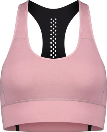 Mons Royale Women's Stratos Merino Shirt Sports Bra Women undergarment Pink XL