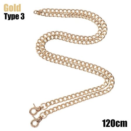 Taskekæde skuldertaske remme GULD 120 CMTYPE 3 TYPE 3 Guld 120 cmType 3-Type 3